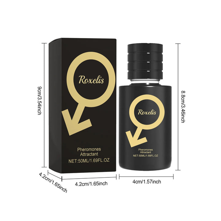 Roxelis 50ml Men Pheromone Perfume Spray Charming Long Lasting Fragrace Anti Sweat Body Flirting  Dating Romantic Scent Perfume