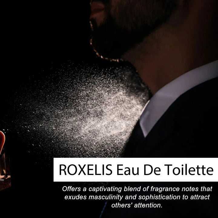 Roxelis 50ml Men Pheromone Perfume Spray Long Lasting Light Fragrance Flirt Seduction Aroma Elegant Release Charm Dating Perfume