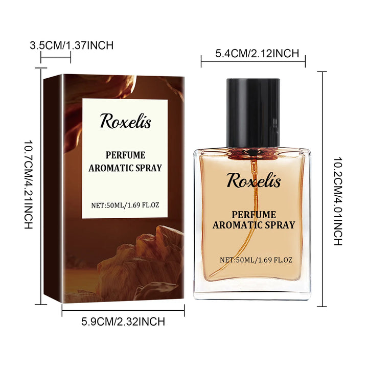 Roxelis 50ml Men Cologne Perfume Spray Lasting Fragrance Luxury Wood Scent Remove Odor Dating Atmosphere Charming Body Perfume