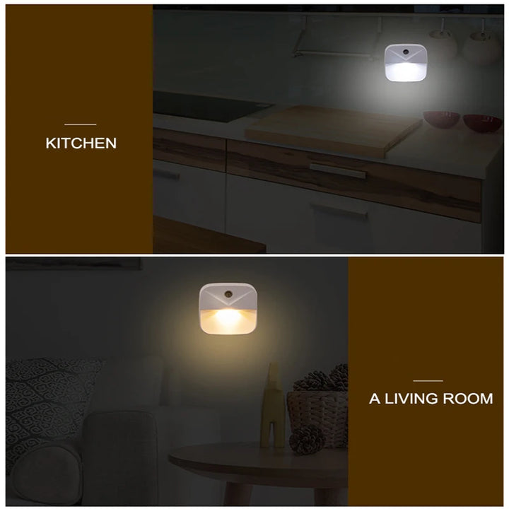 mycyk New hot sale square smart induction bedside lamp new strange creative gift LED light plug-in energy-saving light control