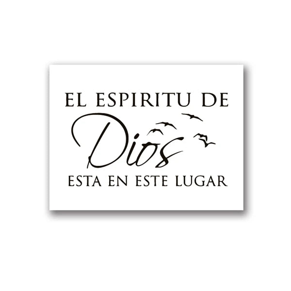 Spanish Version Bible Verse Prints The Spirit of God Quote Poster Espanol Religious Wall Art Canvas Painting Christian Decor