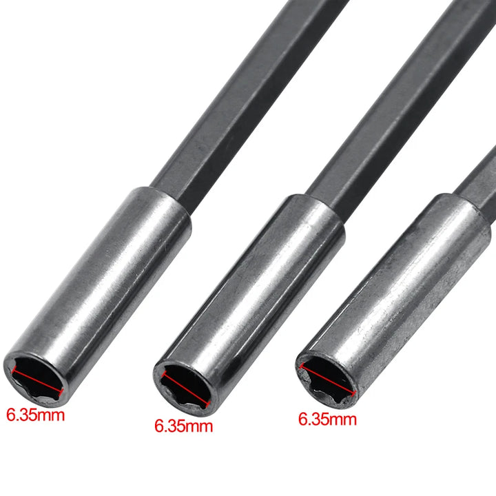 1/4 Hex Shank Quick Release Electric Drill Magnetic Screwdriver Bit Holder 60mm 75mm 100mm 150mm