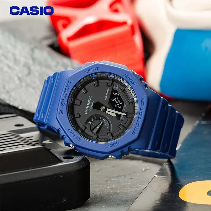 Casio GA-2100 Men Watch G-SHOCK Series Multifunctional Dual-dial Stopwatch Week Double Display Outdoor Sports Waterproof