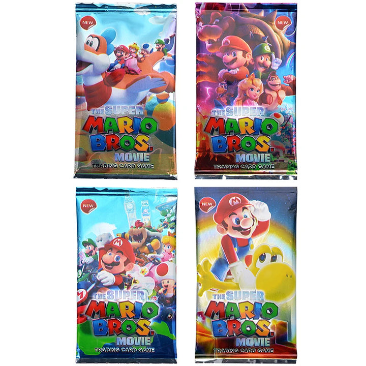 Super Mario Bros Luigi Toad DK Princess Peach Bowser Wario Game Battle Trading Cards Toy For Children's Birthday Gift