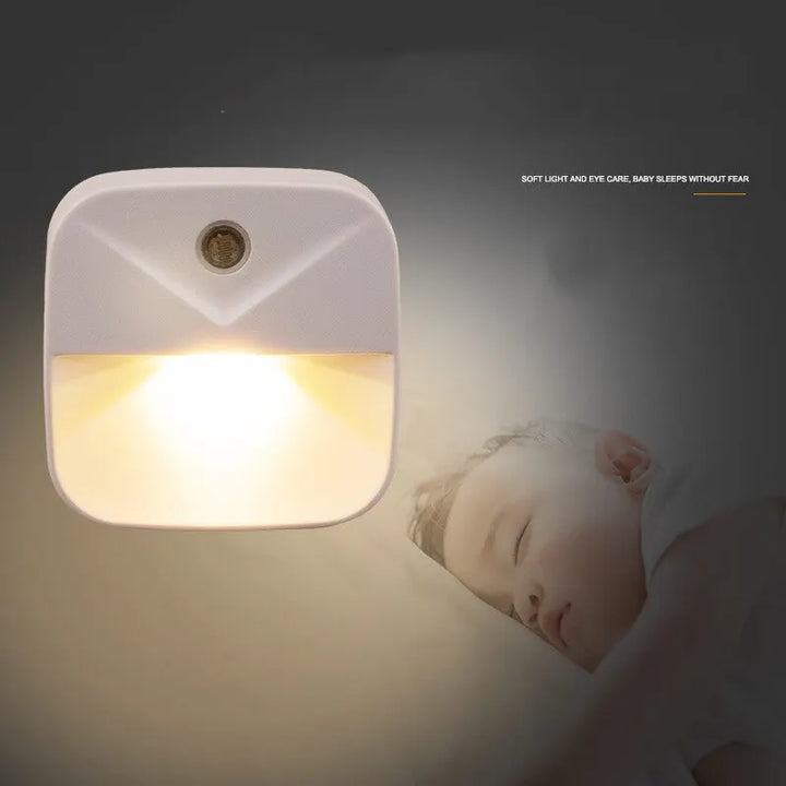 Wireless Light Control Sensor LED Night Light EU Plug Night Lights For Baby Kids Bedside Bedroom Corridor Lighting