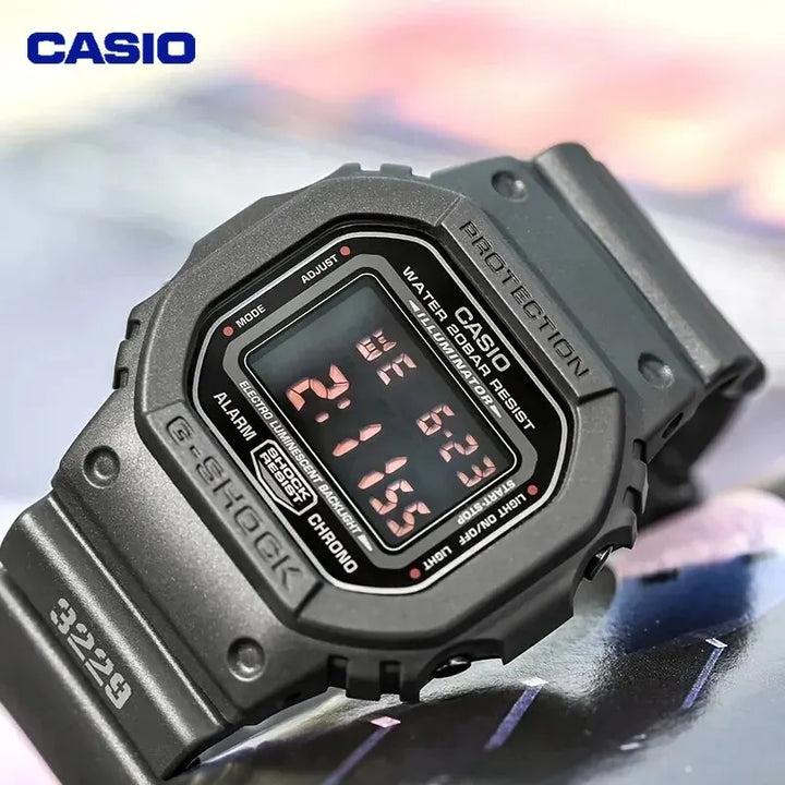 CASIO Men's Watch DW-5600 Series Small Square Men's Waterproof and Shockproof Sports Multifunctional Watch Quartz Watch